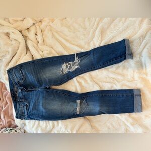 STS Womens Blue Destressed Jeans